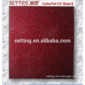 Red metallic color UV MDF Board for kitchen cabinet/ UV Coated Panel